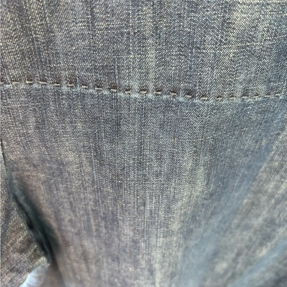 Martha Stewart Everyday Denim Top with Gold Accent - Picture 4 of 5